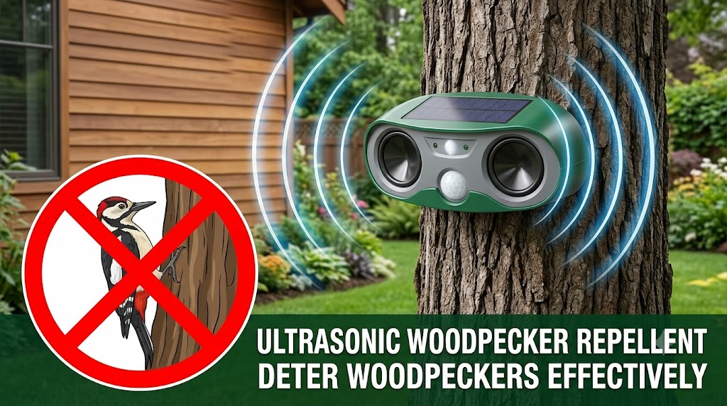 Solar-Powered Motion Sensor Bird Deterrent