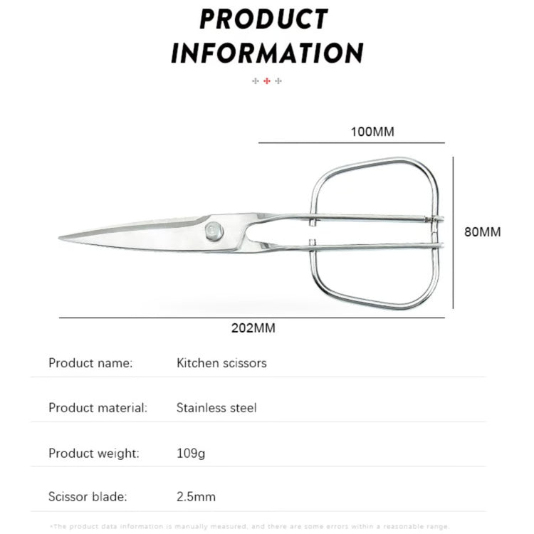 Heavy Duty Kitchen Shears Stainless Steel Detachable Food Scissors for Kitchen & BBQ
