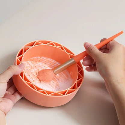 Multi Functional Makeup Brush and Beauty Sponge Cleaning Bowl