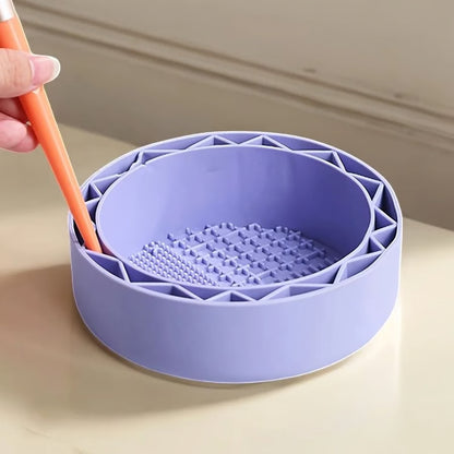 Multi Functional Makeup Brush and Beauty Sponge Cleaning Bowl