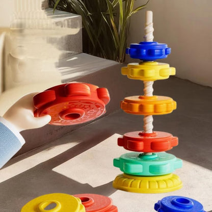 Baby Stacking Rainbow Tower Game – Spinning Puzzle Toy