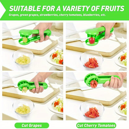 Manual Fruit Slicer & Grape Cutter – Easy Baby Food Prep Tool
