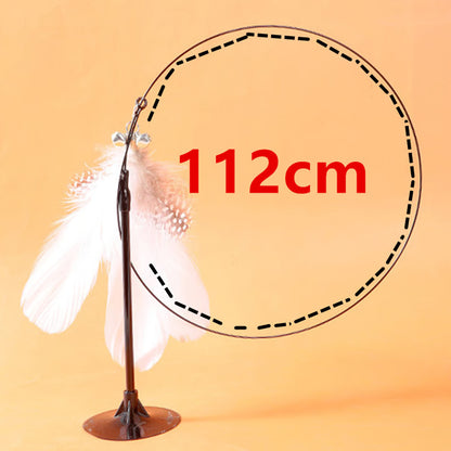 Interactive Cat Toy: Feather Teaser for Endless Fun & Bite-Resistant Play | Pet Supplies