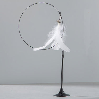 Interactive Cat Toy: Feather Teaser for Endless Fun & Bite-Resistant Play | Pet Supplies