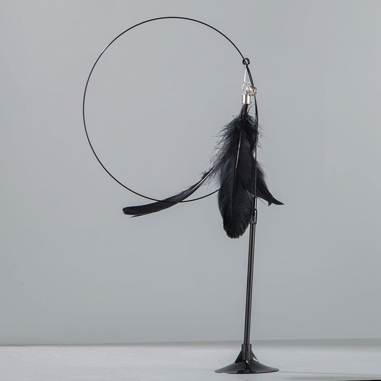 Interactive Cat Toy: Feather Teaser for Endless Fun & Bite-Resistant Play | Pet Supplies
