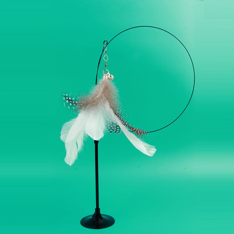 Interactive Cat Toy: Feather Teaser for Endless Fun & Bite-Resistant Play | Pet Supplies
