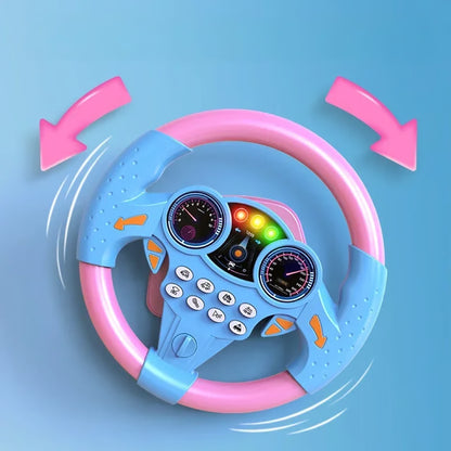 Baby Simulation Steering Wheel Toy with Lights & Sound Effects