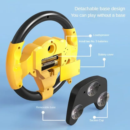 Baby Simulation Steering Wheel Toy with Lights & Sound Effects
