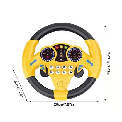 Baby Simulation Steering Wheel Toy with Lights & Sound Effects