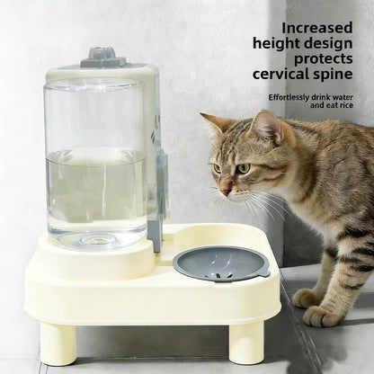 Automatic Gravity Pet Feeder and Water Dispenser