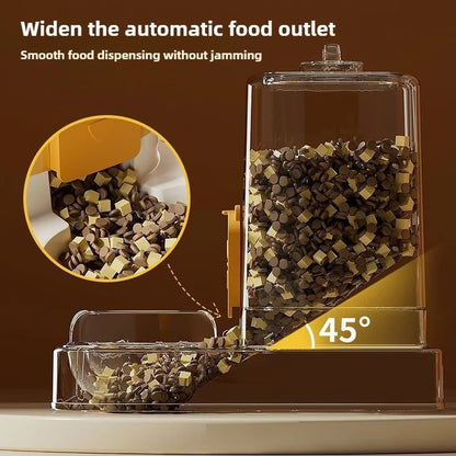 Automatic Gravity Pet Feeder and Water Dispenser