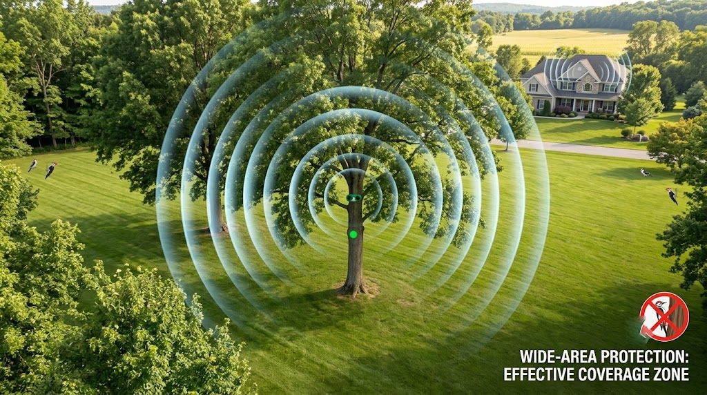 Solar-Powered Motion Sensor Bird Deterrent